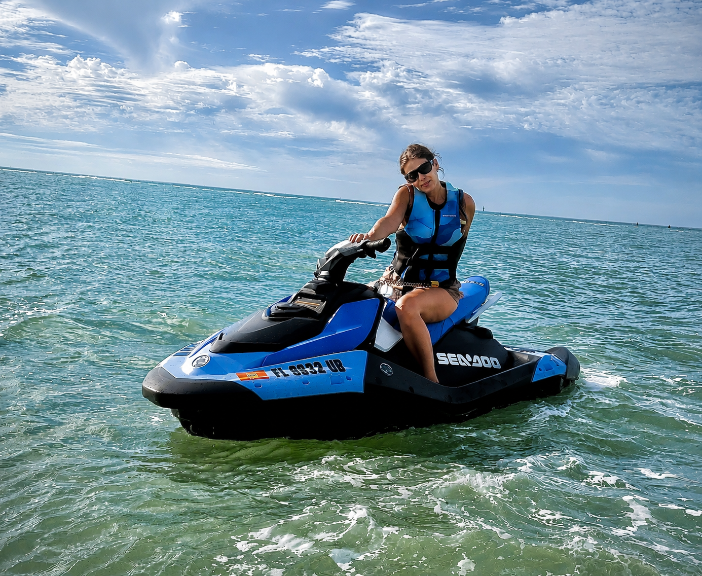 2025 Sea-Doo Spark — Calm Gulf Waters off the Beach